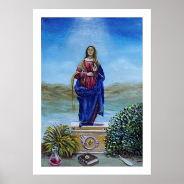 Poster NOTRE DAME DE LA LUMIÈRE Vierge de l'Immaculée Con (Devant)