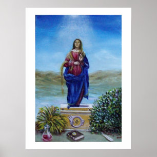 Poster NOTRE DAME DE LA LUMIÈRE Vierge de l'Immaculée Con