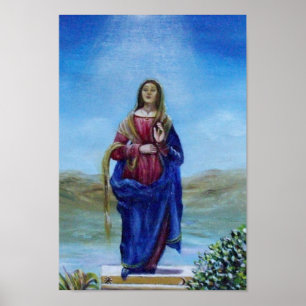 Poster NOTRE DAME DE LA LUMIÈRE Vierge de l'Immaculée Con