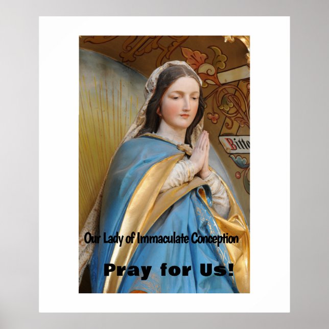 Poster Notre Dame de l'Immaculée Conception (Devant)