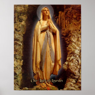 Poster Notre Dame de Lourdes