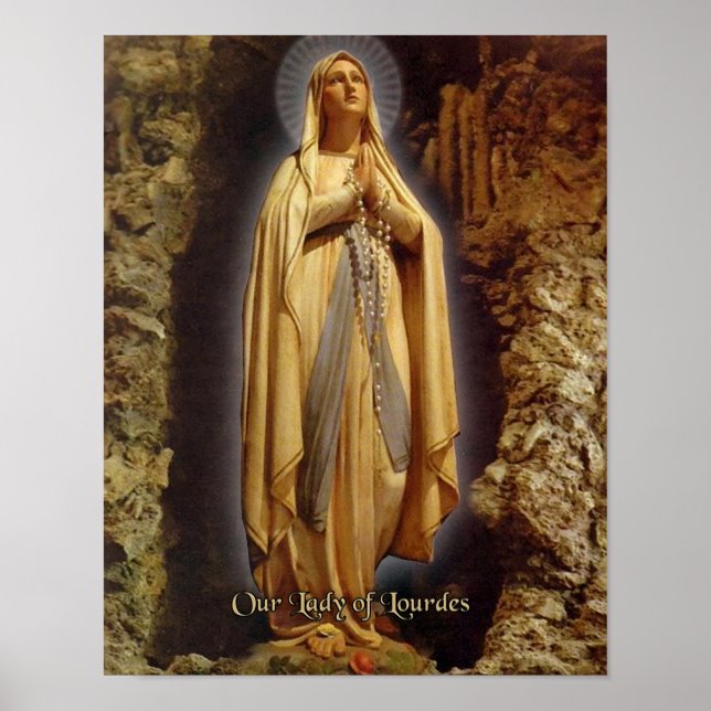 Poster Notre Dame de Lourdes (Devant)