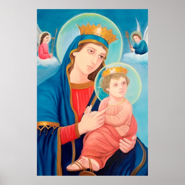 Poster Notre-Dame de Perpétuel aide catholique (Devant)