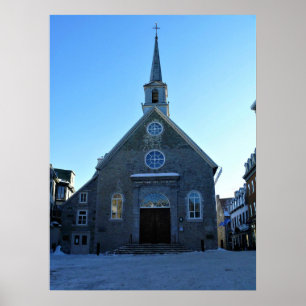 Poster Notre Dame des Victoires, Vieux Québec, Canada
