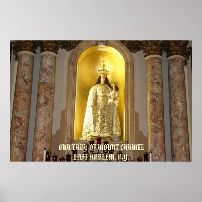 POSTER NOTRE DAME DU MONT CARMEL DE HARLEM EST, ... (Devant)