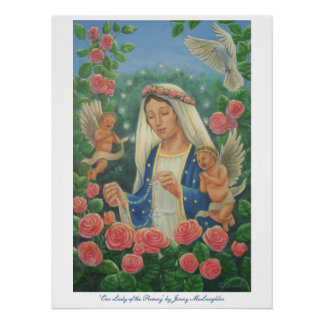 Poster 'Notre-Dame du Rosaire' par Jenny McLaughlin