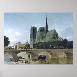 Poster Notre Dame, Paris, 1884