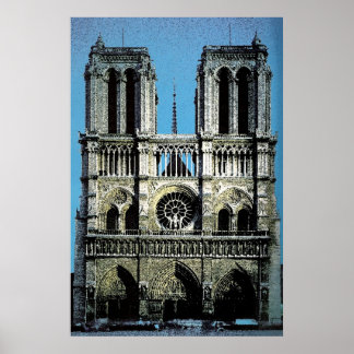 Poster Notre Dame Paris France