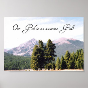 Poster Notre Dieu est un Dieu génial !