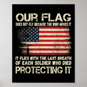 Poster Notre Drapeau - Respiration De Chaque Drapeau Amér