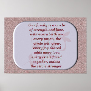 Poster Notre famille - Imprimerie d'art