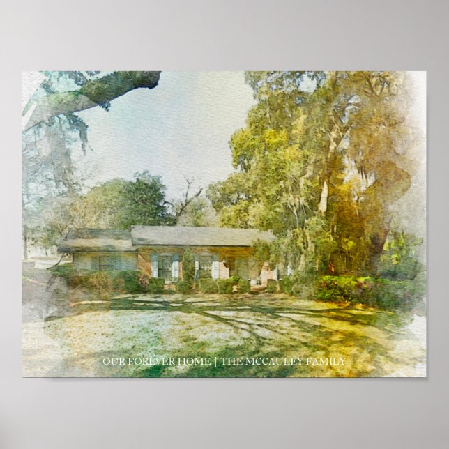 Poster Notre Forever Home Custom House Portrait TEST (Devant)