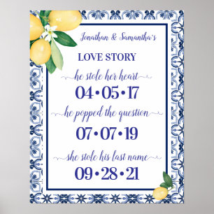 Poster Notre histoire d'amour Meilleur jour Mariage médit