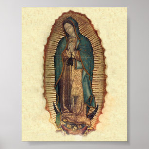 Poster Notre Madame d'original vintage de Guadalupe