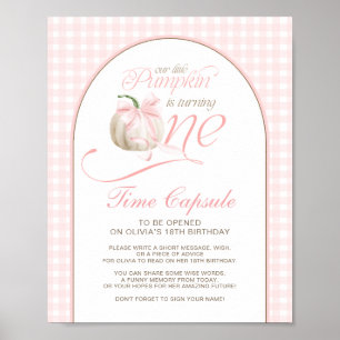 Poster Notre petite citrouille signe de capsule temporell