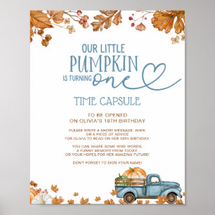 Poster Notre petite pancarte de capsule temporelle Citrou