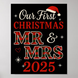 Poster Notre Premier Noël Comme M. Et Mme 2025 Correspond