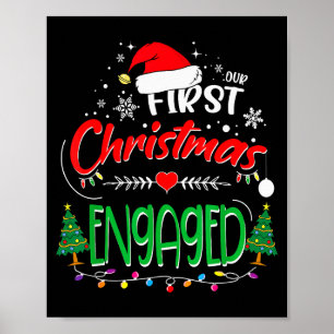 Poster Notre premier Noël de fiançailles 2021 1er Noël