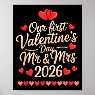 Poster Notre Premier Saint-Valentin En Tant Que Monsieur