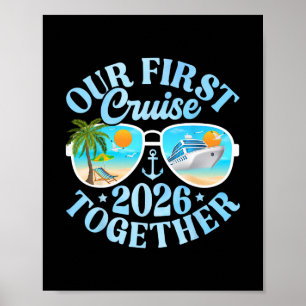Poster Notre première croisière 2026 ensemble couple corr