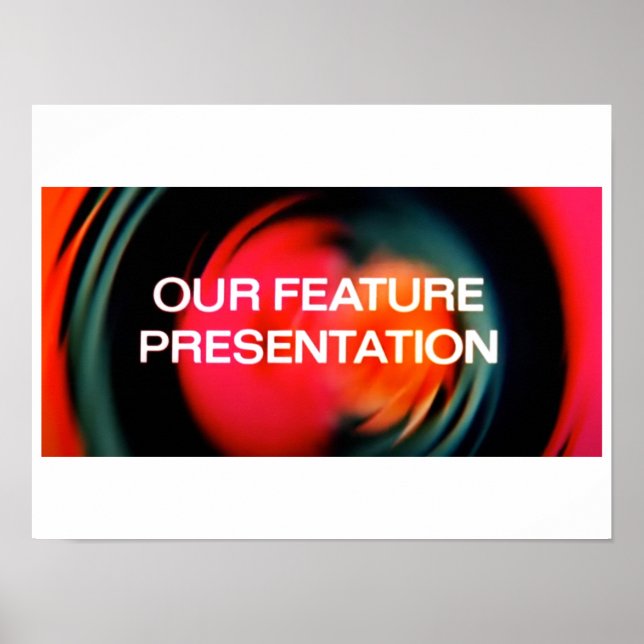 Poster Notre présentation de fonctionnalités (Matte Print (Devant)