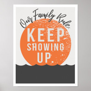 Poster Notre règle familiale 11"x14" Art Imprimer