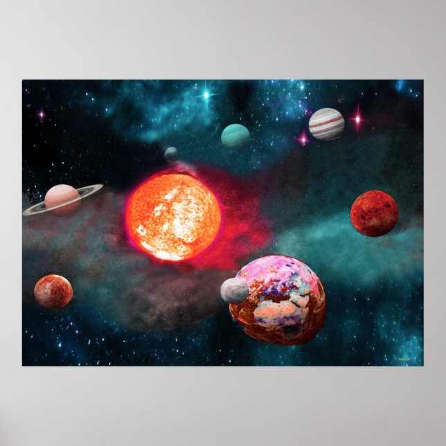 POSTER NOTRE TERRE ET SES VOISINS (Devant)