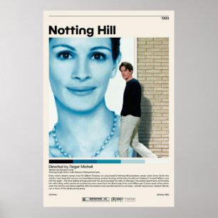 Poster Notting Hill Roger Michell Minimaliste Vidéo Vinta