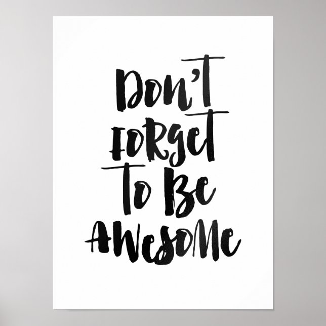 Poster N'oubliez pas d'être génial (Devant)