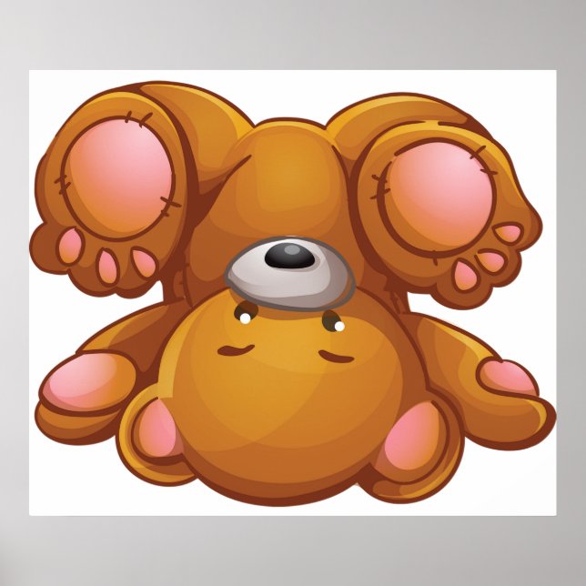 Poster Nounours à l'envers (Devant)
