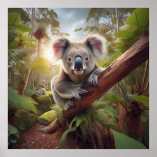 Poster Nounours Koala Mignon