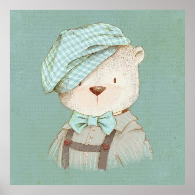 Poster Nounours Teddy Mignon Adorable Doux (Devant)