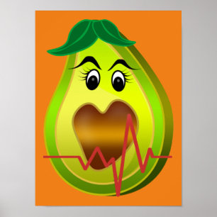 Poster nourriture à base d'avocat