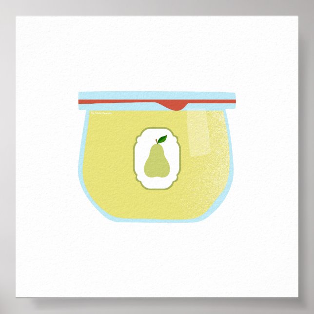 Poster Nourriture de canne - Confiture de poires (Devant)