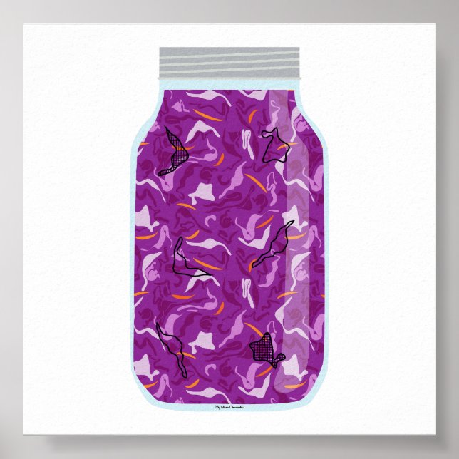 Poster Nourriture de canne - Housse de coleslaw cuite (Devant)