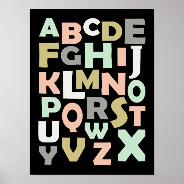 Poster Nourriture éducative ABC Children (Devant)