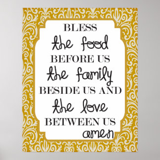 Poster Nourriture, Famille, Amour...Amen