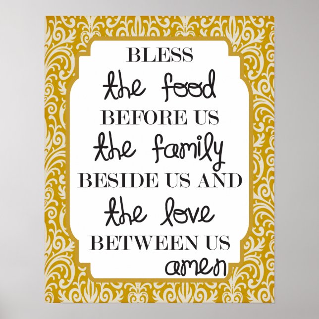 Poster Nourriture, Famille, Amour...Amen (Devant)