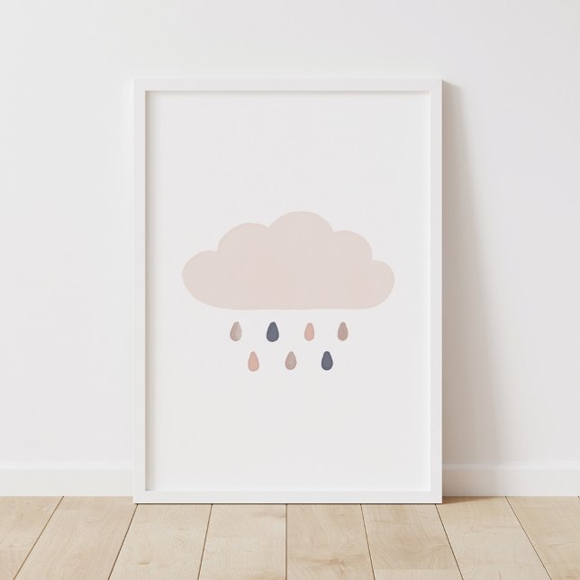 Poster Nourriture nuageuse neutre par pluie (Créateur téléchargé)