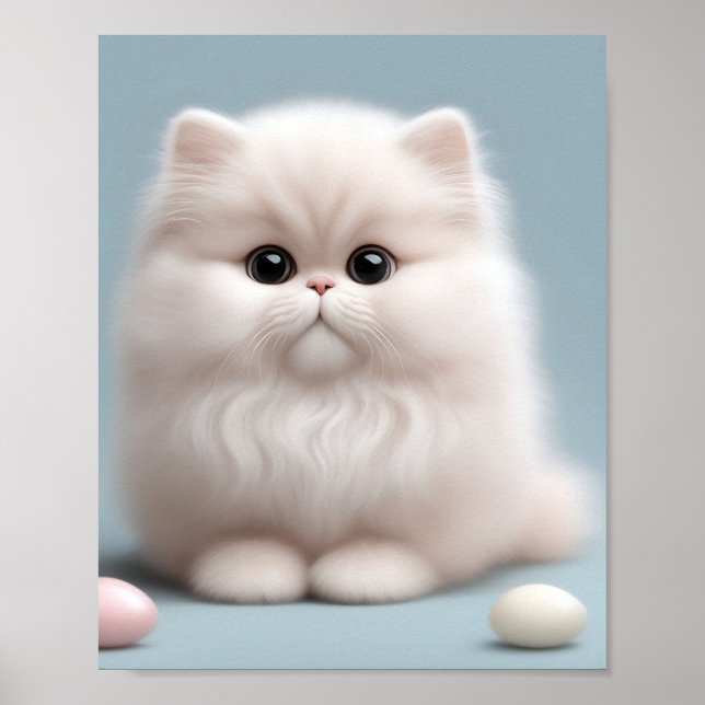 Poster Nourriture Perse Chat Kitten (Devant)