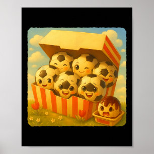 Poster Nourriture rapide de soccer Ll Chicken Nuggets Mig