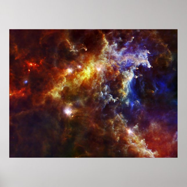 Poster Nourriture stellaire en Rosette Nebula (Devant)