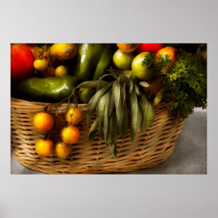 Poster Nourriture - végétarienne - conseil sage