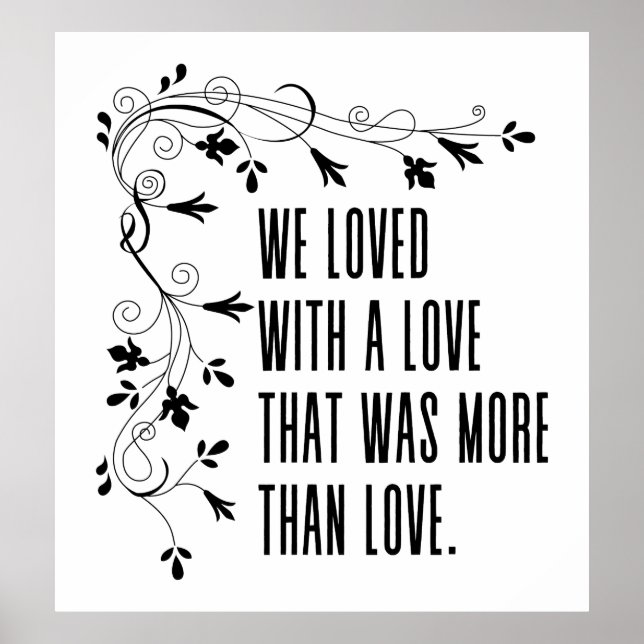 Poster Nous aimions avec un amour qui était plus qu'un am (Devant)