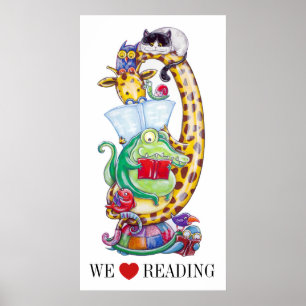 Poster Nous Aimons La Lecture !