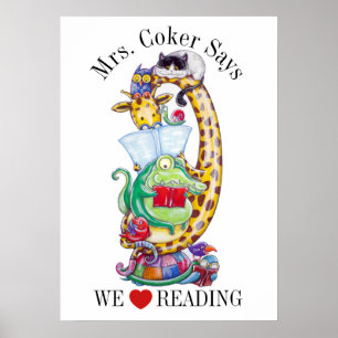 Poster Nous Aimons La Lecture !