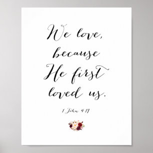 Poster Nous aimons parce qu'il nous a aimés Verse
