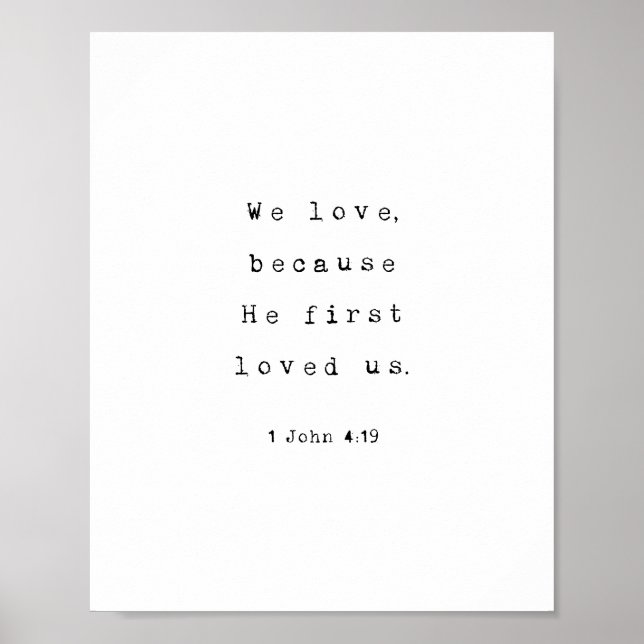 Poster Nous aimons parce qu'il nous a aimés Verse (Devant)