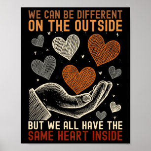 Poster Nous Avons Le Même Coeur À L'Intérieur Du Mois De 