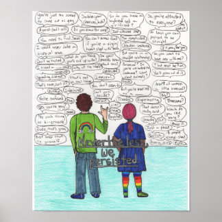 Poster Nous avons persisté (Bisexuel) 11x14